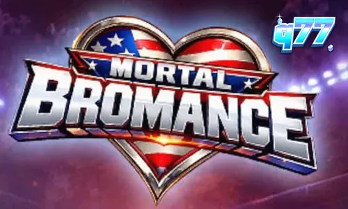 Interface colorida e satírica do jogo Mortal Bromance com personagens caricatos